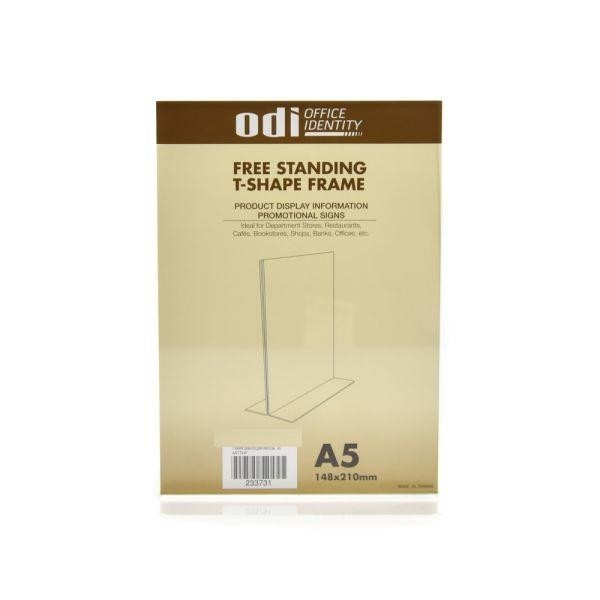 

ALAT DISPLAY BROSUR ODI SIGN HOLDER ACRYLIC VERTIKAL A5