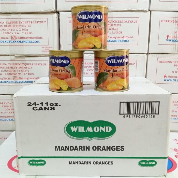 

Pilihan- Wilmond Full Carton Jeruk Mandarin Orange In Syrup 312G X 24Pc /Dus