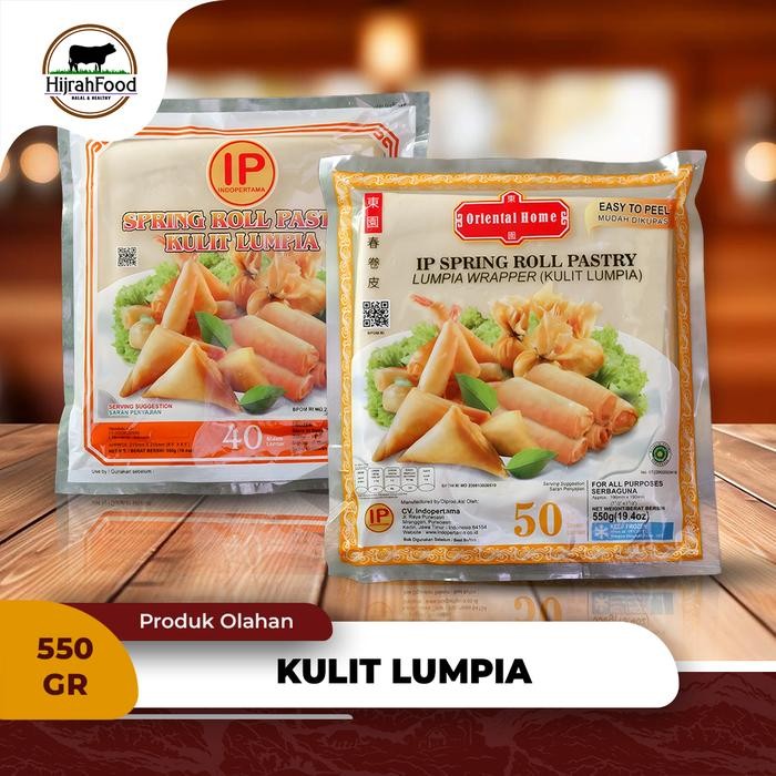 

Pilihan- Indopertama Spring Roll Pastry Kulit Lumpia - 550 Gr