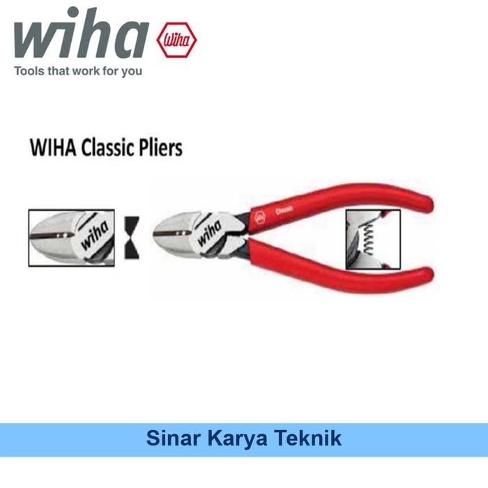 Wiha Tang - Classic Diagonal Cutters With Stripping 160 Mm Z14001Sb