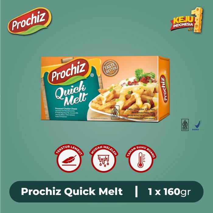 

Pilihan- Keju Prochiz Quick Melt 160 Gr