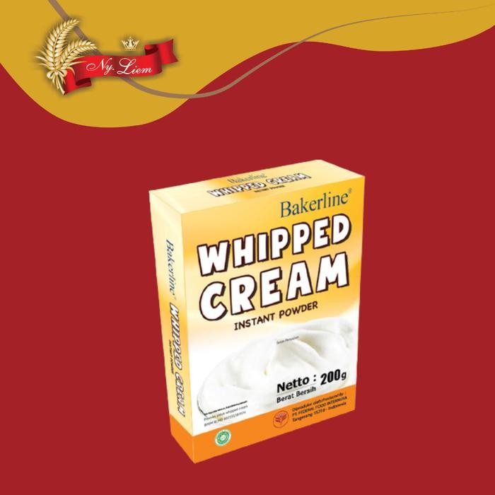 

Pilihan- Bakerline Whipped Cream / Whipping Cream Bubuk 200 Gr