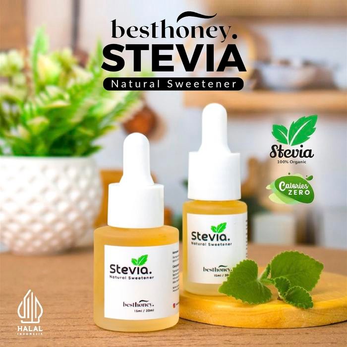 

ASLI Best Honey Stevia Tetes Gula Sepaket Stevia 30 ml / 40 ml READY STOCK