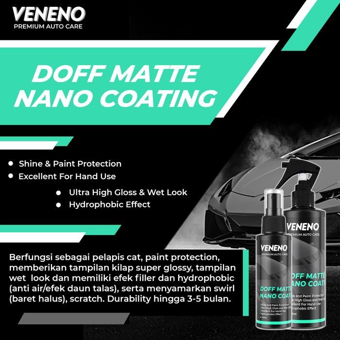 Pilihan- Doff Matte Nano Coating - Pengkilap Pelindung Perawatan Cat Doff/Matte, Poles Cat