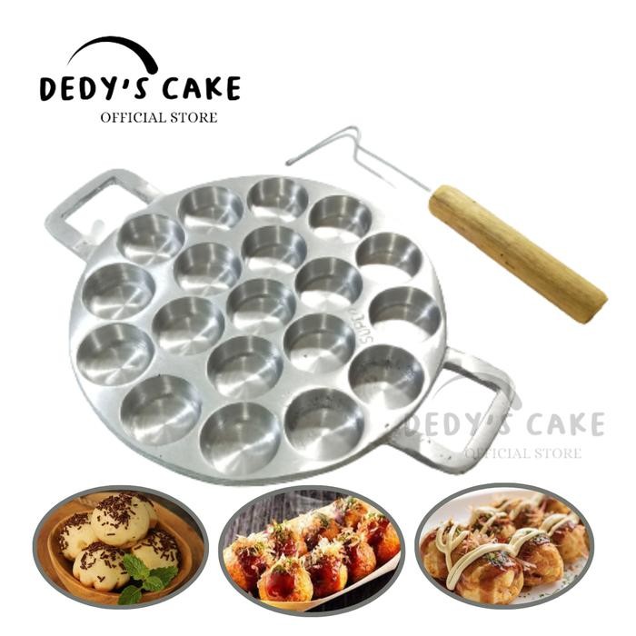 CETAKAN KUE CUBIT TAKOYAKI PENTOL KOREA TELUR PUYUH ISI 19 LUBANG