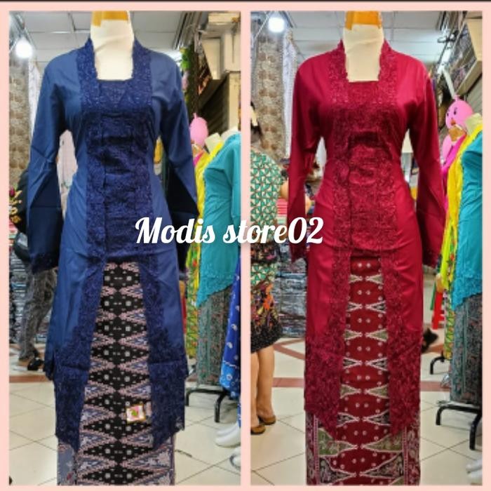one set kebaya encim Premium lengan panjang kebaya/wisuda/kondangan