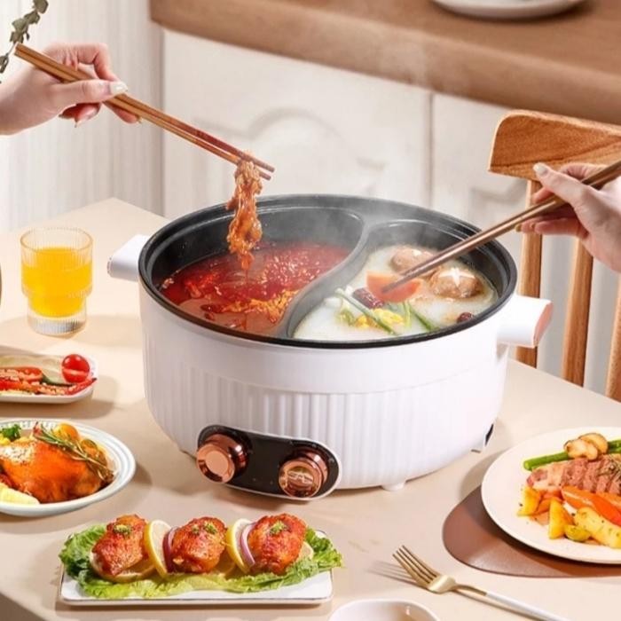 Panci Hotpot Elektrik Suki Pan Steamboat Shabu