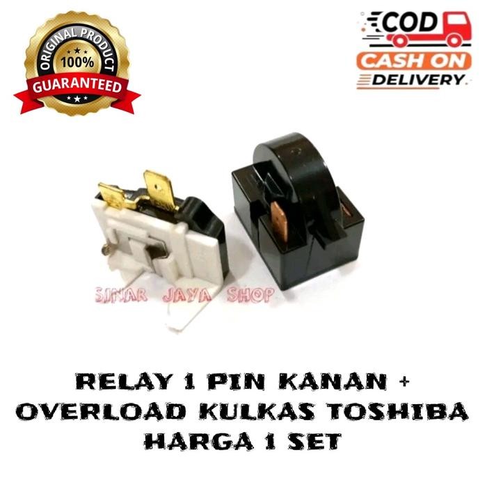 Pilihan- Relay Ptc Overload Toshiba Kulkas 1 Pintu