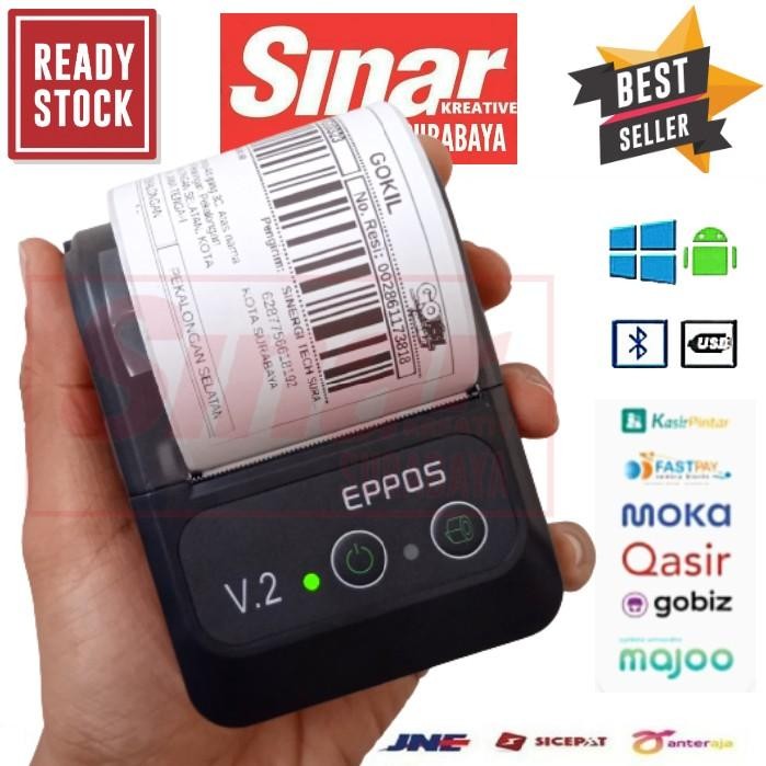 

OJ PRINTER BLUETOOTH THERMAL 58MM SPX583 CETAK LABEL RESI DAN STRUK KASIR PPOB MINI PORTABLE CETAK