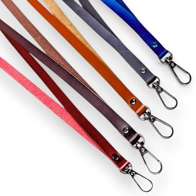 

OJ Lanyard Name Tag Genuine Leather I/ Tali Strap ID Card Kulit Sapi Asli