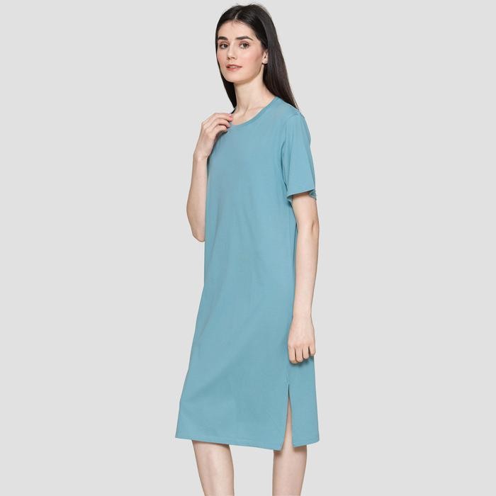nevada knit solid midi dress wanita 121725803 [mutu terbaik]