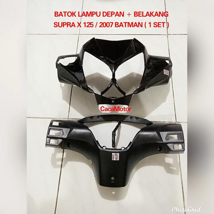 Ready Batok Lampu Depan + Belakang Supra X 125 2007 Batman 1 Set