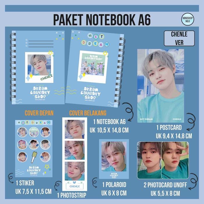 

New (UNOFF) NOTEBOOK A6 NCT DREAM LAUNDRY SHOP - NOTEBOOK A6 KPOP