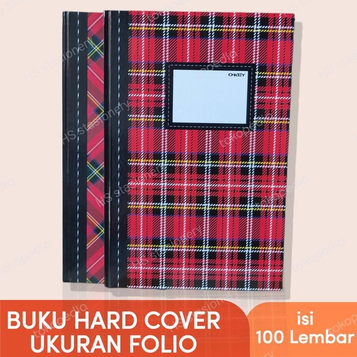 

New Buku Hard Cover Folio isi 100 Lembar Merk Okey / Buku Folio Murah