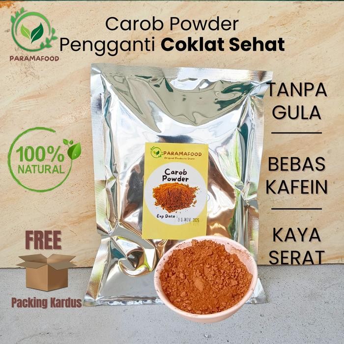 

Stok Baru Paramafood Carob Powder (Pengganti Bubuk Coklat) 1000 gram 500 gram 250 gram