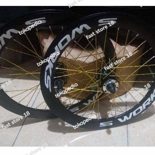 Bagus Spoke Jari Jari Ruji 20 Tinggi Rims 4Cm Gold Biru Merah Isi 72 Pcs Terlariss 
