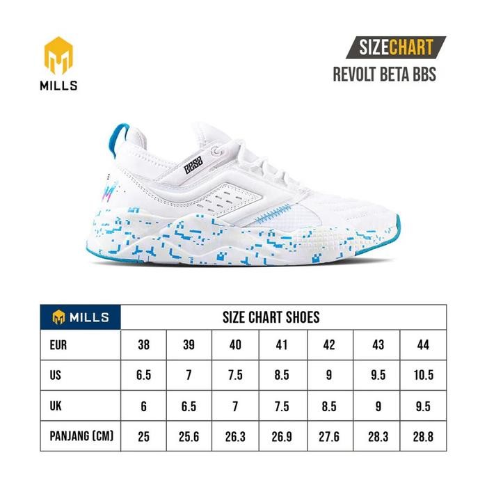 Ready Sepatu Sneaker - Mills Revolt Beta - Sepatu Pria - Sepatu - Mills Diskon - Sepatu Mills Diskon