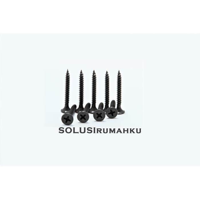 Pilihan- 1 Dus Skrup Gypsum 1" Kurang Lebih Beratnya 1 Kg Drywall Screw Hitam