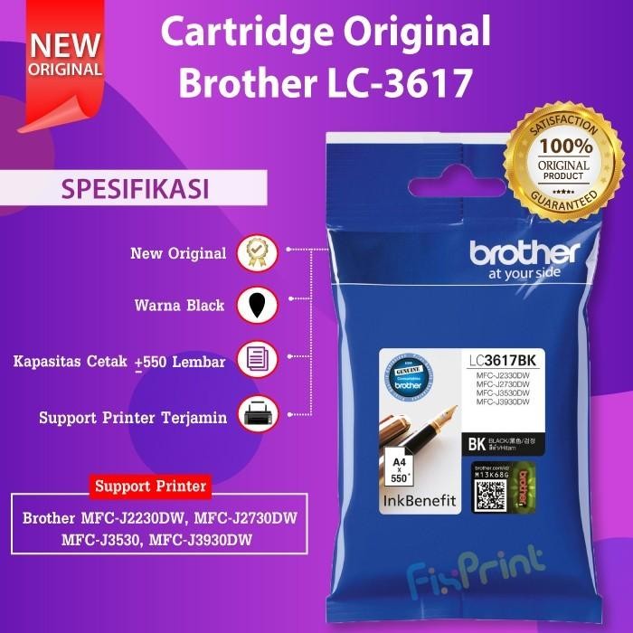 Pilihan- Cartridge Brother Lc3617 Magenta Tinta J2730Dw J3530Dw J3530 J3930Dw