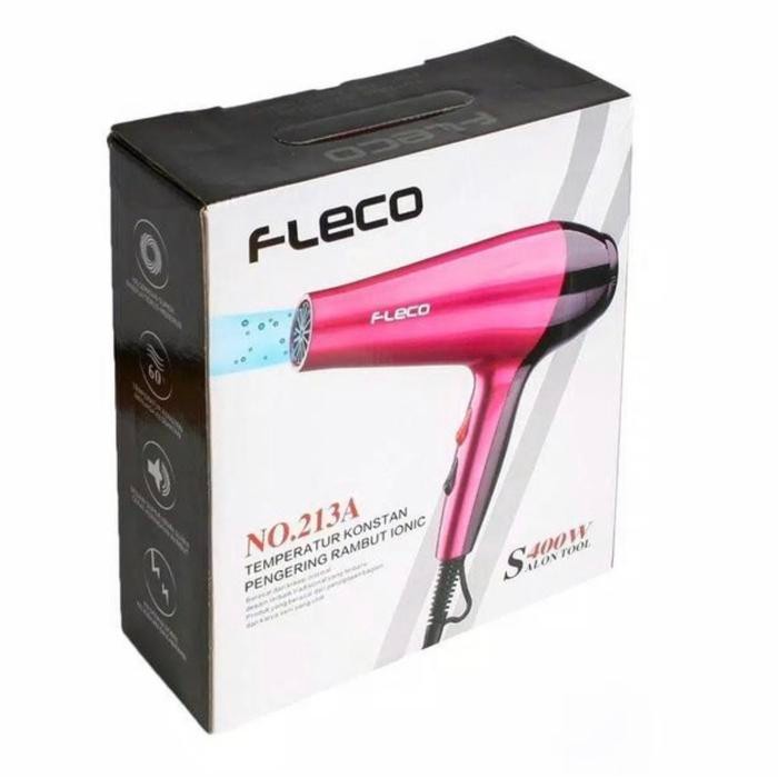 Hair Dryer Pengering Rambut Low Watt Fleco Hairdryer 400Watt