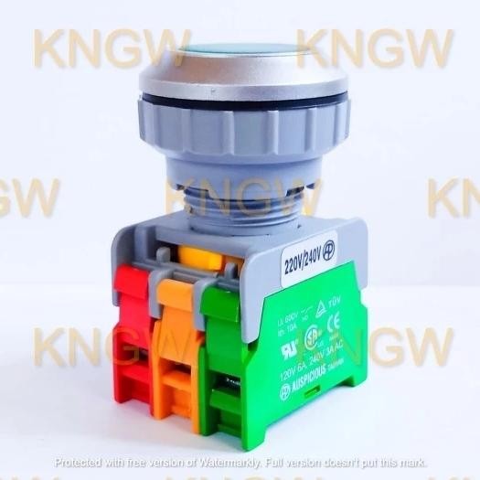 Banyak Dicari Push Button + Lamp 30Mm Push Lock Auspicious - Push Button Lampu Terlariss 