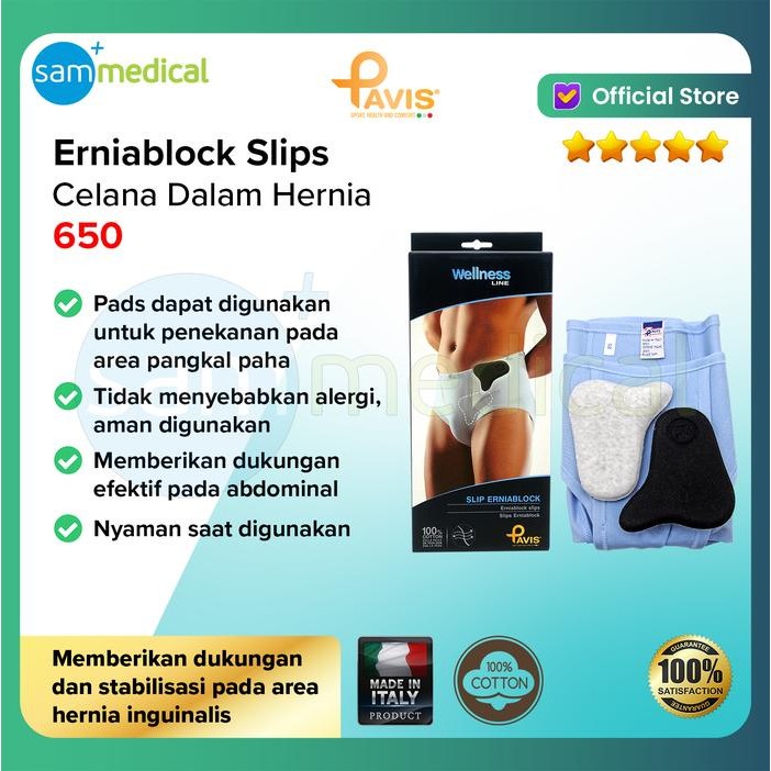PAVIS Celana Dalam Hernia / Celana Hernia Made in ITALY 650 - NO 65