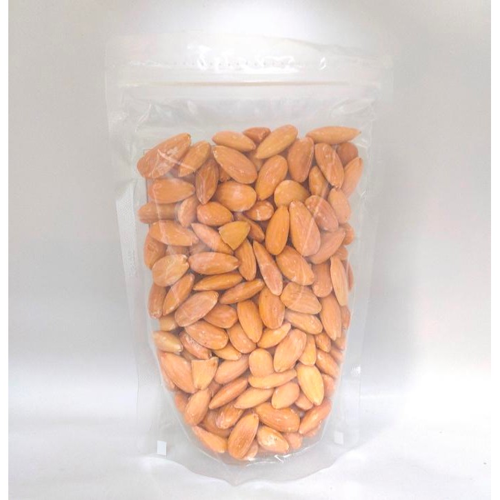 

250gr Roasted Almond Utuh Tanpa Kulit Ari/ Almond Whole Skinless Size Besar 27-30 Dengan Varian Rasa