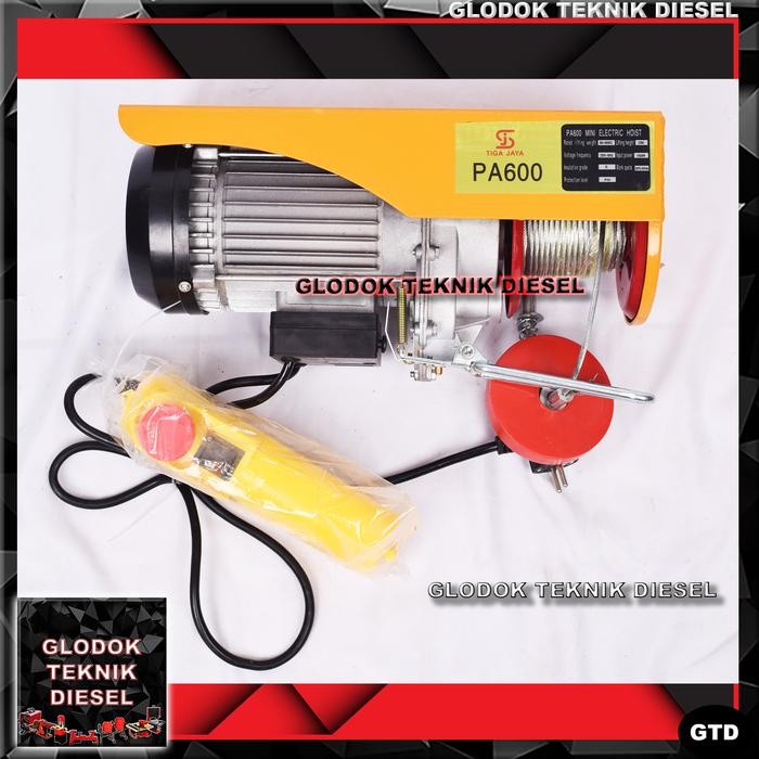 MINI ELECTRIC HOIST 600 KG TAKEL LISTRIK PA 600 A ROPE HOIST PA600