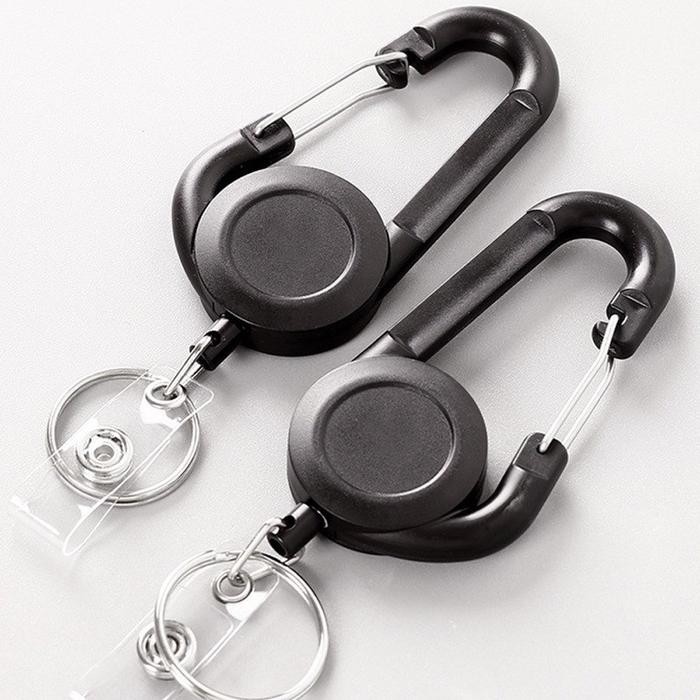 Gantungan Id Card Yoyo Carabiner /Carabiner Tali Gantungan Kunci Motor