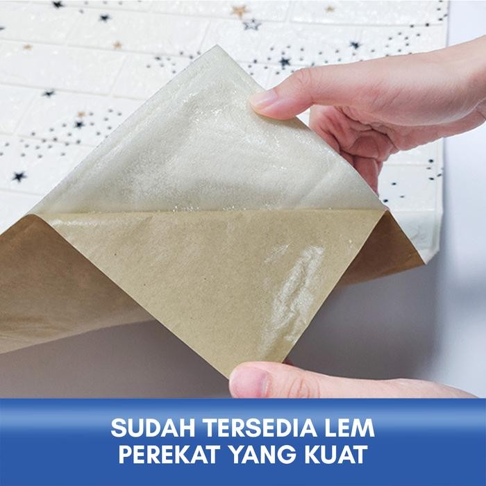 ISI 5 PCS  Wallpaper Dinding 3D Foam/ wallpaper 3D Foam 77x70cm / Wallpaper Motif Anak kertas