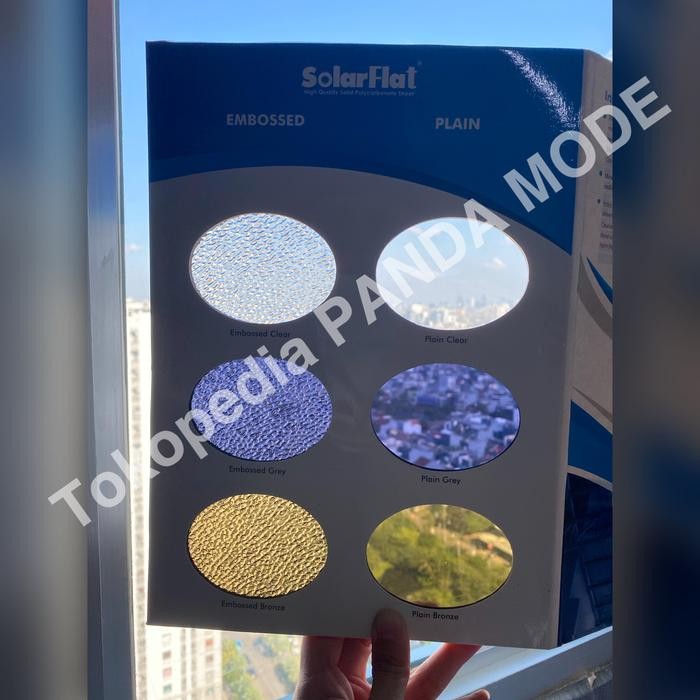 New SOLARFLAT 3mm solar flat atap genteng pvc upvc alderon 3 mm polos