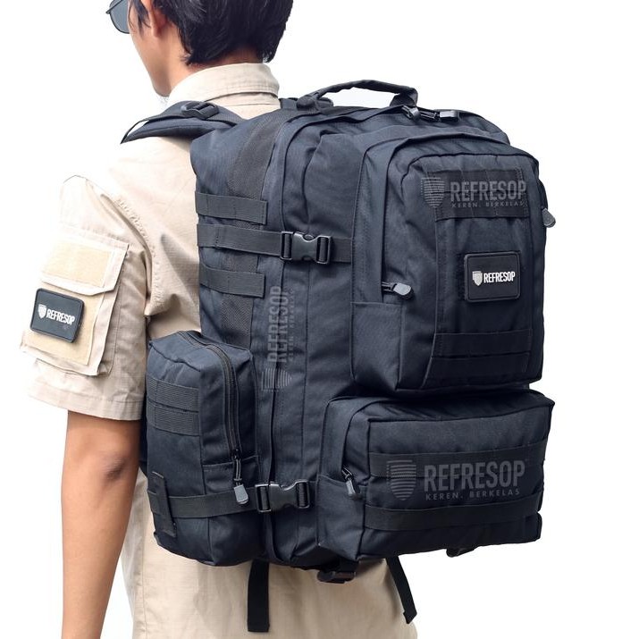 TERLARIS Tas Ransel Army Tactical Punggung Laptop PX314 - Hitam READY STOCK