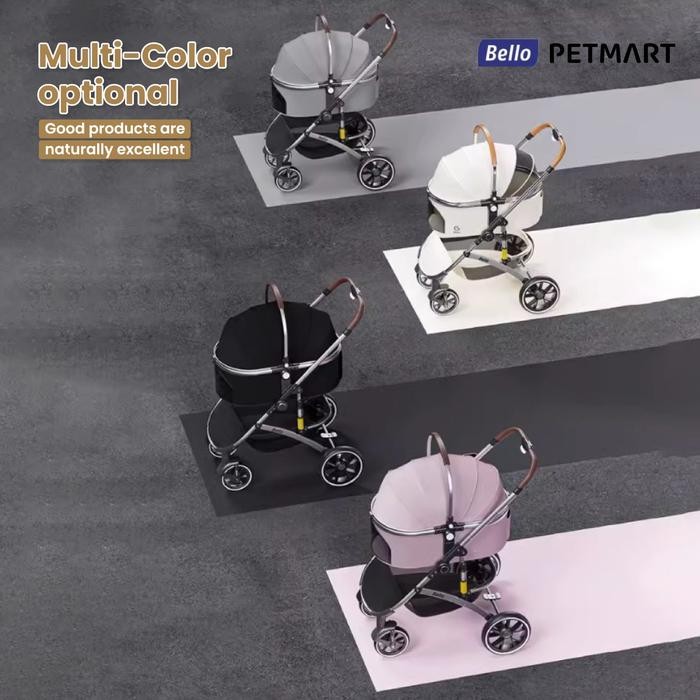 BELLO Pet Stroller Detachable Luxury LD11