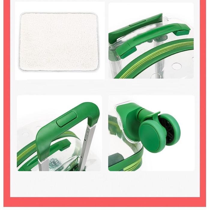 Tas Transparan Kucing Anjing Trolley Cargo Travel Bag Cat Dog Koper