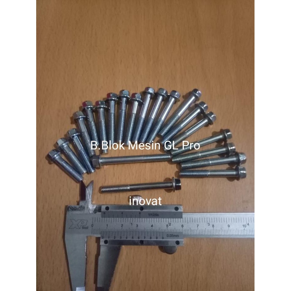 Baut Blok Mesin Set GL Pro (isi 21 pcs)