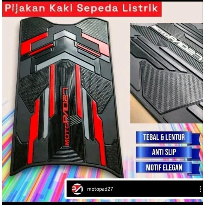 Karpet Sepeda Listrik Pijakan Kaki Sepeda Listrik Karpet Sepeda Listrik Uwinfly df7 / df8 DLL