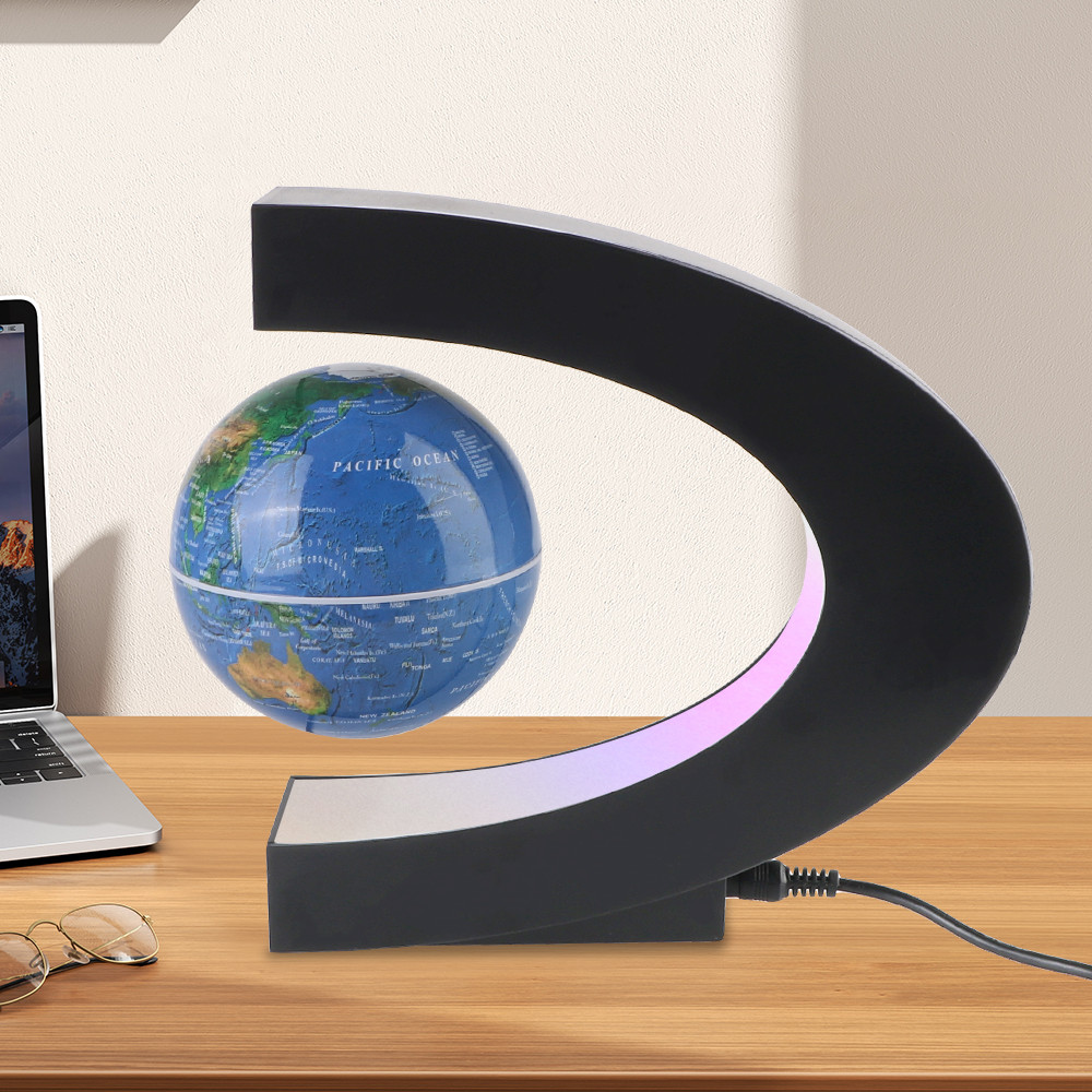 Floating Electronic Antigravity Lamp Magnetic Levitation Globe Novelty Ball Light LED World Map Birt