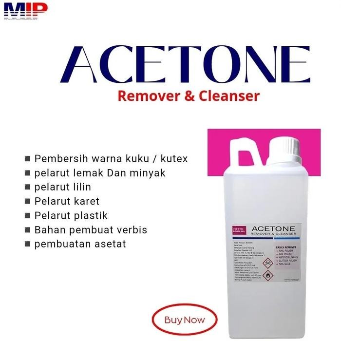 benta- Aseton Acetone Pembersih Kutek - Acetone - 1 Liter