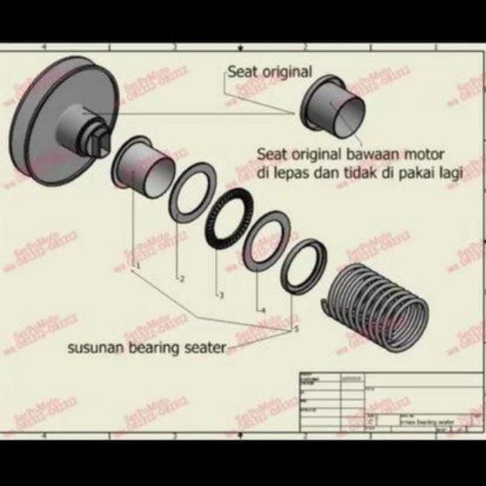 Berkualitas Bearing Seater Komplit Yamaha Mio M3 Presisi Vetor Terlariss !!