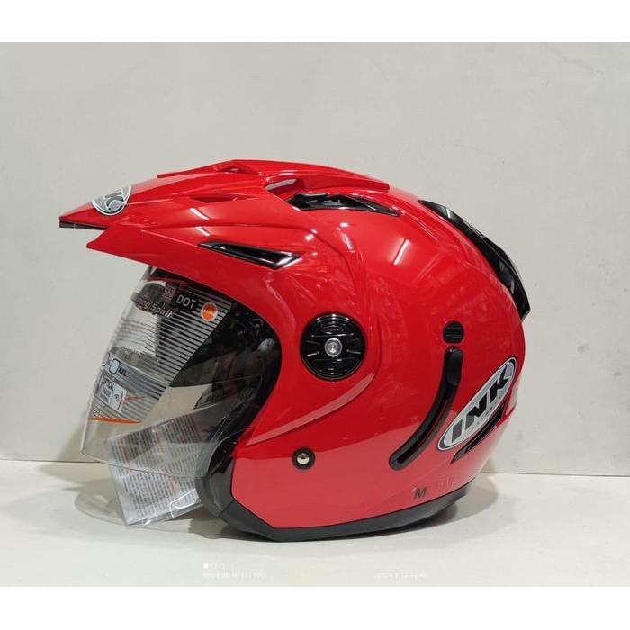 HELM INK T1 SOLID WARNA SERIES VARIAN KOMPLIT DOUBLE VISOR ORIGINAL