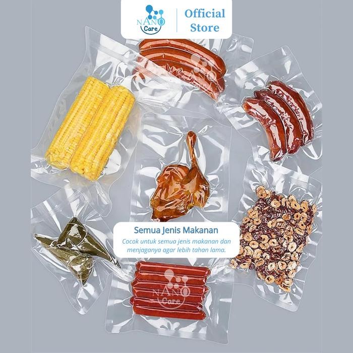 Plastik Vakum Makanan/Food Vacuum Bag Sealer/Plastik Vacuum Polos Mesin