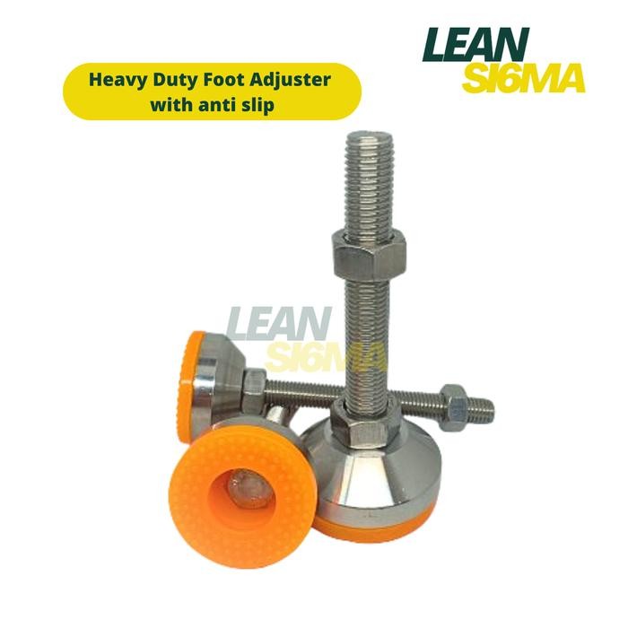 Heavy Duty Adjuster Foot with Anti Slip Kaki Meja Stainless Steel 304