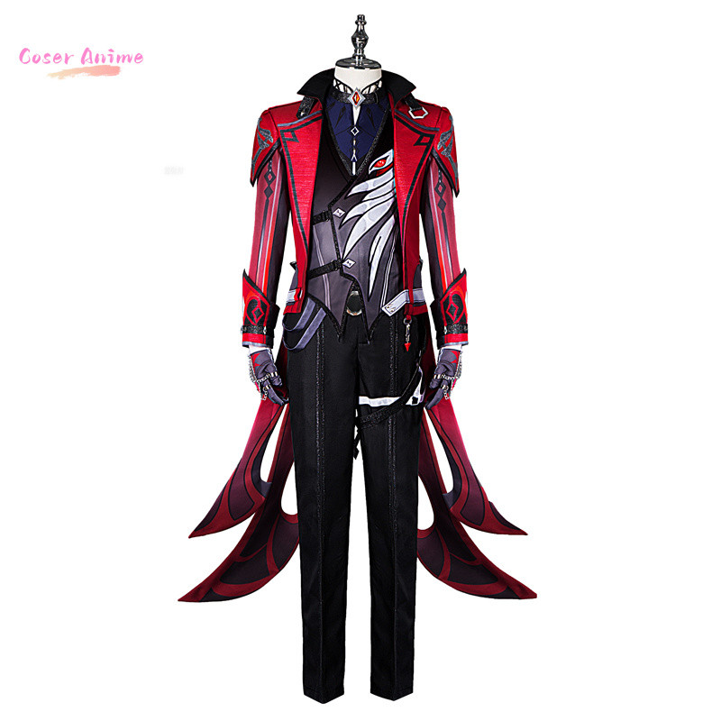 COSER GAME GENSHIN IMPACT DILUC COSPLAY COSTUME UNIFORM HALLOWEEN CARNIVAL PARTY CHRISTMAS PLAY ROLE