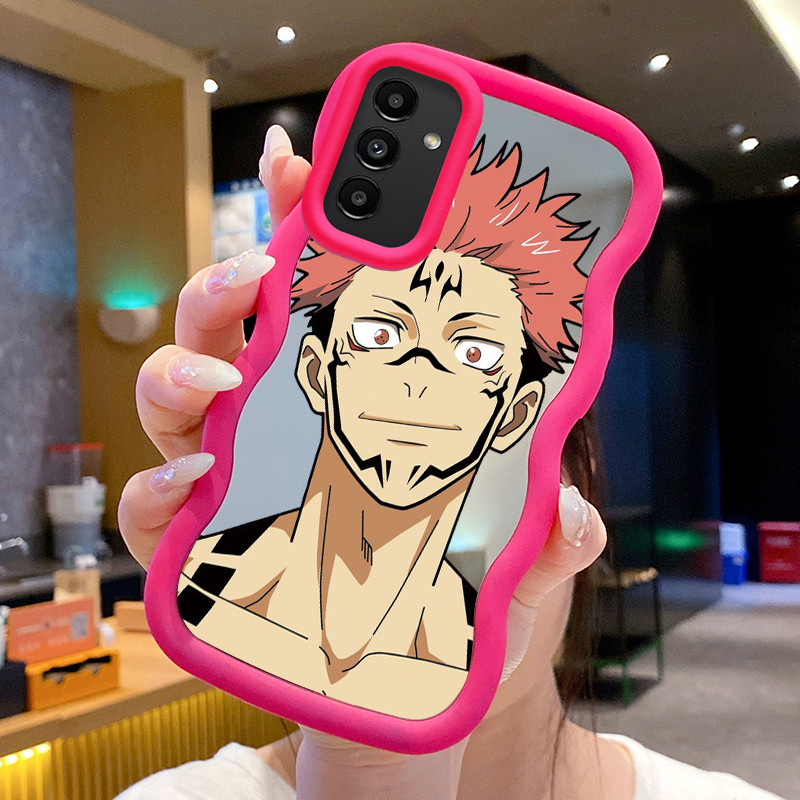 Casing Untuk Samsung A24 Case Casing Pola Anime pria Kesing HP Cesing Macaron Mirror Kasing Silikon 
