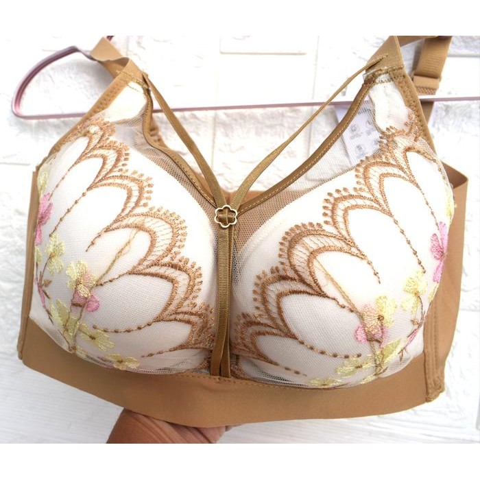 yrka- Bra Pushup Cup B Model Tali Silang Depan, Kait 4 Penutup Samping Lebar Berkawat Bh