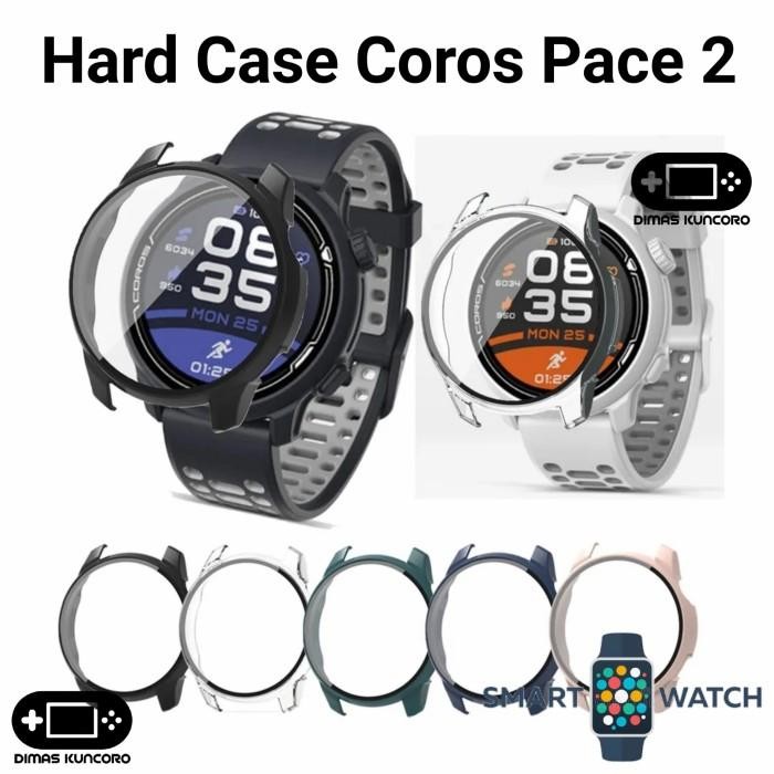lr4u- Hard Case Coros Pace 2 Cover Casing Tempered Glass Mika Shell Coros Pace 2