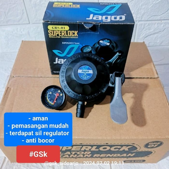 Regulator Gas LPG Jago Penguncian Superlock Anti Bocor