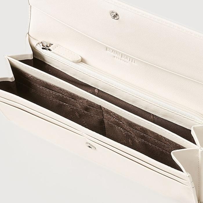 BRAUN BUFFEL POMMES 2 FOLD LONG WALLET (2 V GUSSET)