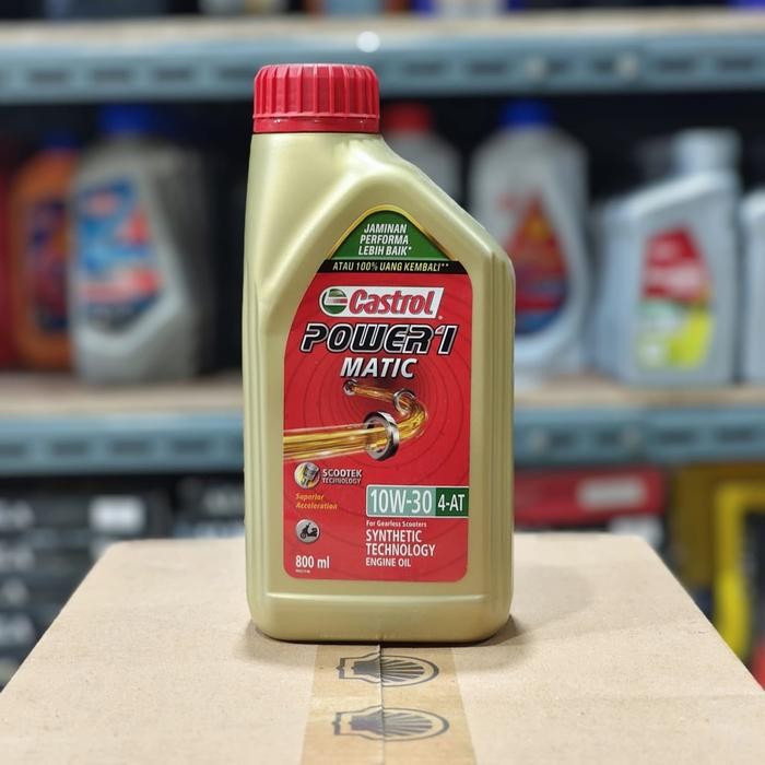 ys7r- Oli Motor Matic Castrol Power 1 Scooter 10W30 4T Full Synthetic 800Ml