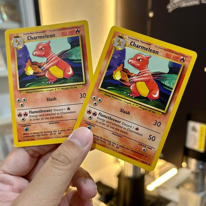 j225- Charmeleon 1999 Base Set 1 Kartu Pokemon Tcg Card Set Japan Japanese/ English Non